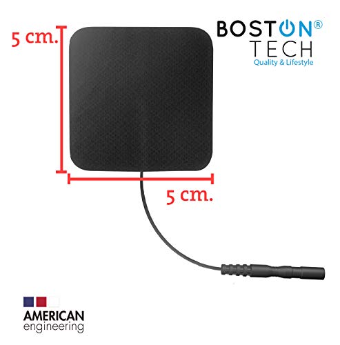 Boston Tech ME-89 plus - Electroestimulador Muscular Digital TENS - EMS digital de dos canales, 24 programas Pre-establecidos ajustables y 8 Electrodos.ideal para tratamiento muscular.