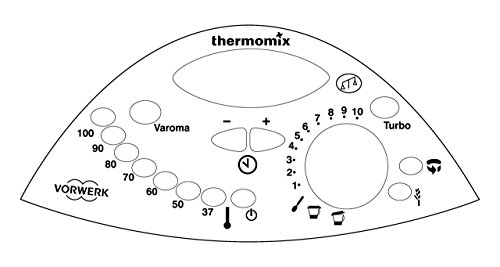 Botonera de Vinilo para el panel de control de thermomix TM31 TRANSPARENTE