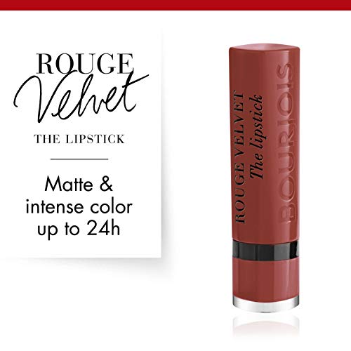 Bourjois Velvet The Lipstick Barra De Labios Tono 02.4 (Pari'sienne), 2.3 gr