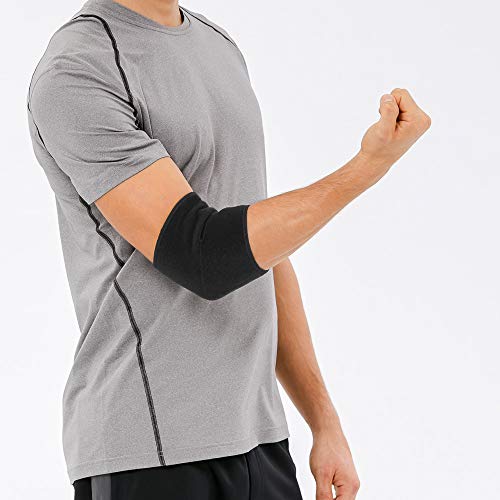 Bracoo ES10 I Codera Ajustable, Para Deporte, Rehabilitación, Prevención de Lesiones, Alivia Dolor Artritis, Hinchazón, Unisex, Universal, Negro