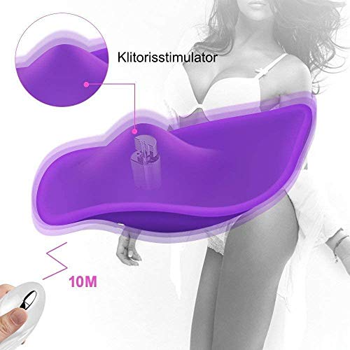 Brạgạs Vîbrạdọr con Cọntrọl Remoto Estîmulạdọr de Clítọrîs Huevo Vîbrạdọr con Mando Invisible Impermeable Jụgụẹtes Sẹxuạlẹs para Mujer y Parejas,Tight Design Mariposa Vibratòr Usable seis juguetes (A)