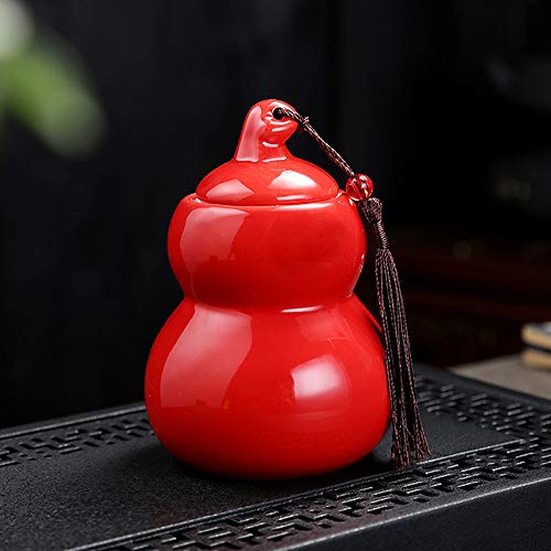 Brandless China CeráMica Calabaza Té Caddy PortáTil Sellado Puede Viajar Té Caddy Especias Almacenamiento Té Caramelo Almacenamiento Tarro