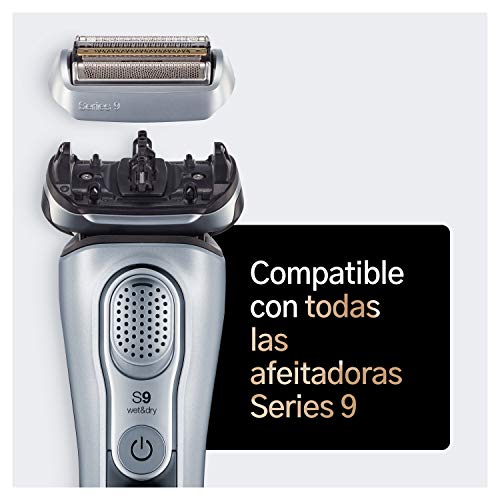 Braun Series 9 92B Cabezal de Recambio Negro para Afeitadora Eléctrica Hombre, Compatible con las Afeitadoras Series 9