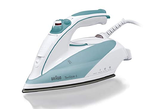 Braun Textstyle TS515 - Plancha de vapor, suela de eloxal, 2000 w, golpe de vapor 150g/min, sistema antigoteo, antical, turquesa