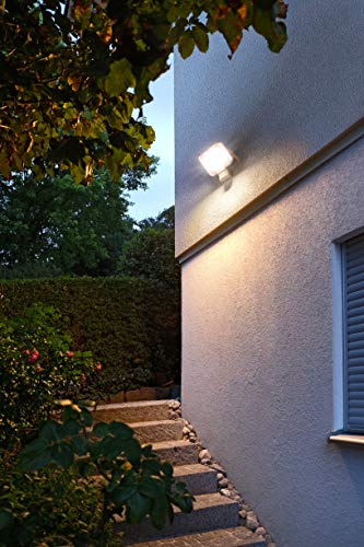 Brennenstuhl Foco LED AL 3000 P con Detector de Movimiento por Infrarrojos 30W, 3050lm, IP44, Gris