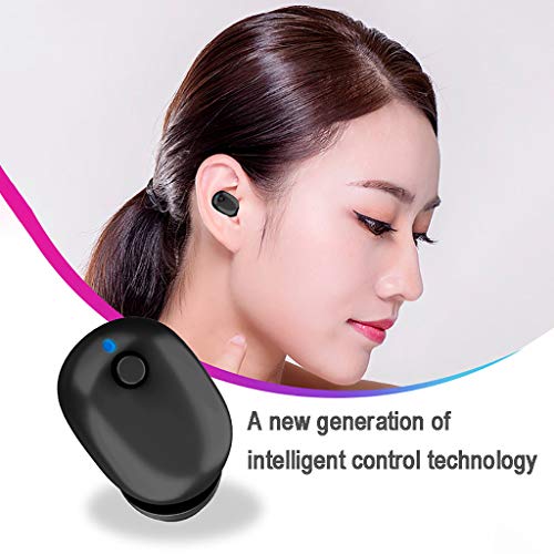 BT5.0 Auriculares In-Ear Mini Auriculares inalámbricos Auriculares estéreo con micrófono A1 Auricular Bluetooth Deportes inalámbricos Auriculares con Caja de Carga