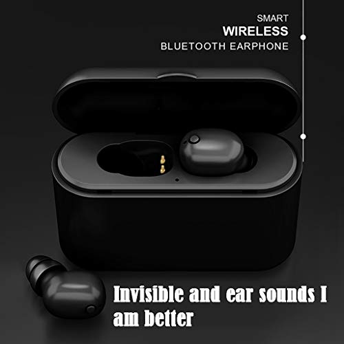 BT5.0 Auriculares In-Ear Mini Auriculares inalámbricos Auriculares estéreo con micrófono A1 Auricular Bluetooth Deportes inalámbricos Auriculares con Caja de Carga