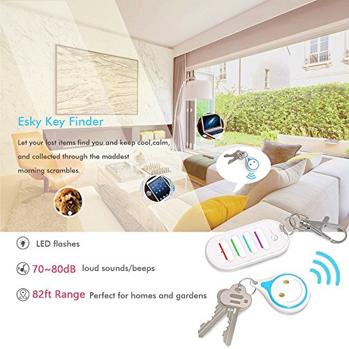 Buscador de Llaves, Esky 4 en 1 Key Finder Control remoto Localizador de artículos inalámbricos Key Finder para Key / Pet / Wallet / Cell Phone