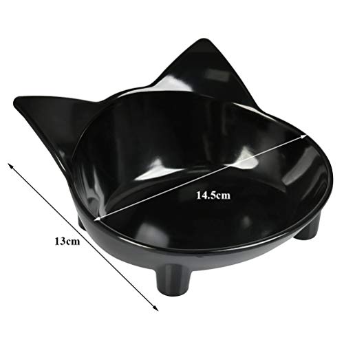 BUYGOO 3 pcs Cuencos para Gatos Cat Bowls, Antideslizantes, Multiusos, Cuencos para Comida de Gato, Cuencos para Comida para Mascotas