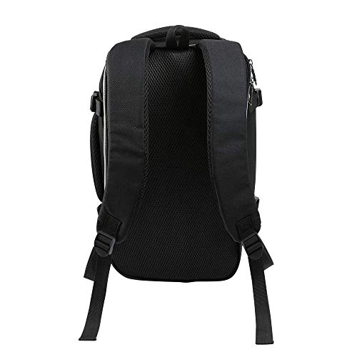 Cabin Max Chicago 20L Stowaway - Maleta de Cabina de 40x20x25 cm Ideal como Bolso para Debajo del Asiento Gratuito de Ryanair - Mochila Pequeña Cualquier Ocasión (Negro) (Negro)