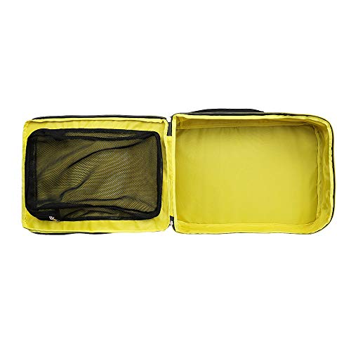 Cabin Max Manhattan Stowaway 40x25x20cm – Maleta de Cabina para Ryanair 40x20x25 Maleta de Viaje Nuevas Regulaciones sobre Equipaje Gratuito en Vuelos de Ryanair (Yellow Detail)