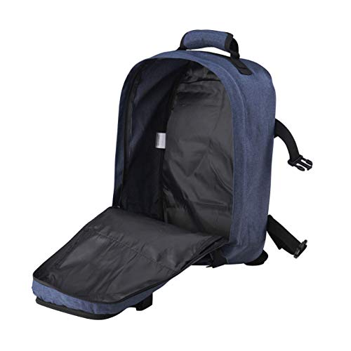 Cabin Max Metz 20L 40x20x25 cm Maleta de Cabina Pequeña Mochila de Viaje Stowaway Ideal para Llevar Debajo del Asiento en Ryanair (Azul Atlantico)