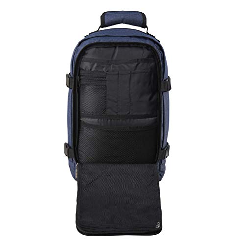 Cabin Max Metz 20L 40x20x25 cm Maleta de Cabina Pequeña Mochila de Viaje Stowaway Ideal para Llevar Debajo del Asiento en Ryanair (Azul Atlantico)