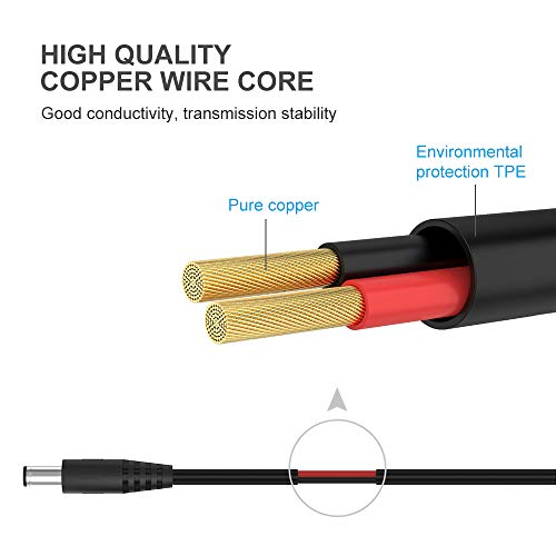 Cable alimentación universal BERLS, USB CC 5,5 x 2,1, 5 V, con 10 conectores seleccionables (5,5 x 2,5, 4,8 x 1,7, 4,0 x 1,7, 4,0 x 1,35, 3,5 x 1,35, 3,0 x 1,1, 2,5 x 0,7, micro USB, tipo C, mini USB)