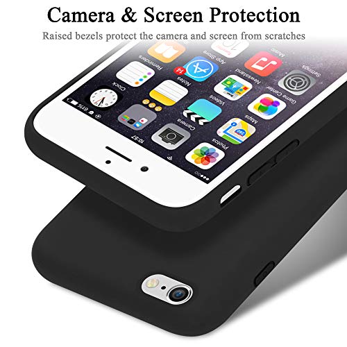 Cadorabo Funda para Apple iPhone 6 en Liquid Negro - Cubierta Proteccíon de Silicona TPU Delgada e Flexible con Antichoque - Gel Case Cover Carcasa Ligera