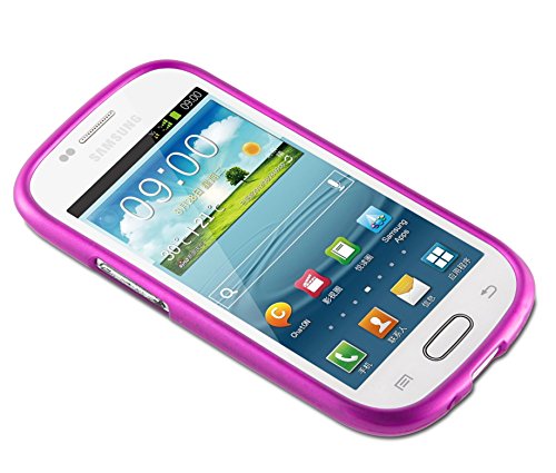 Cadorabo Funda para Samsung Galaxy S3 Mini en Fucsia - Cubierta Proteccíon de Silicona TPU Delgada e Flexible con Antichoque - Gel Case Cover Carcasa Ligera