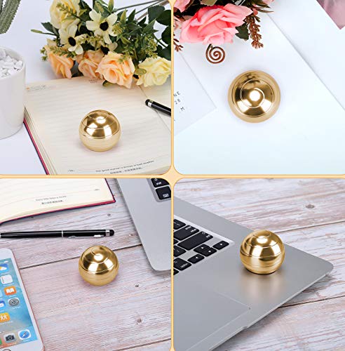 CaLeQi Escritorio cinético Juguete Oficina Metal Spinner Ball Giroscopio con ilusión óptica para Aliviar el estrés Inspirar Creatividad Interior