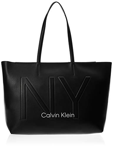 Calvin Klein - Ck Must Psp20 Med Shopper Ny, Bolsos totes Mujer, Negro (Black), 0.1x0.1x0.1 cm (W x H L)