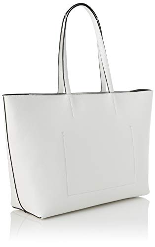 Calvin Klein - Ck Must Shopper Md Cav, Bolsos totes Mujer, Blanco (White), 1x1x1 cm (W x H L)