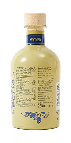 CAMPOS DE SANAA .- Aceite de oliva Virgen Extra con aroma natural a Humo de Roble (250ml).