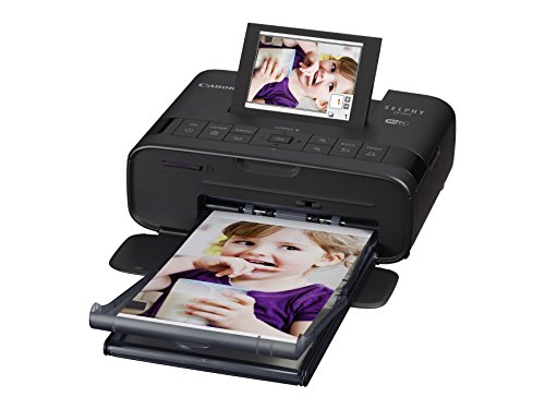 Canon Selphy CP1300 - Impresora fotográfica inalámbrica (Apple AirPrint, Mopria, pantalla abatible de 8.1 cm, tintas de 3 colores, 300 x 300 ppp) negro