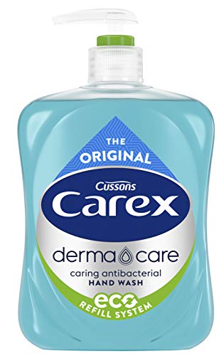 Carex - Pack de 6 botellas de jabón líquido antibacteriano 500 ml