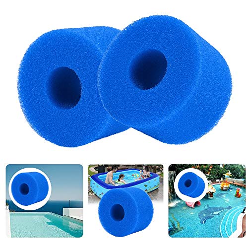 Cartucho de filtro de bañera de hidromasaje de espuma de filtro de piscina lavable reutilizable de 2 piezas para tipo S1