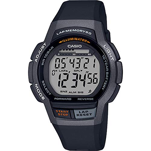 Casio Reloj Digital para Hombre de Cuarzo con Correa en Resina WS-1000H-1AVEF