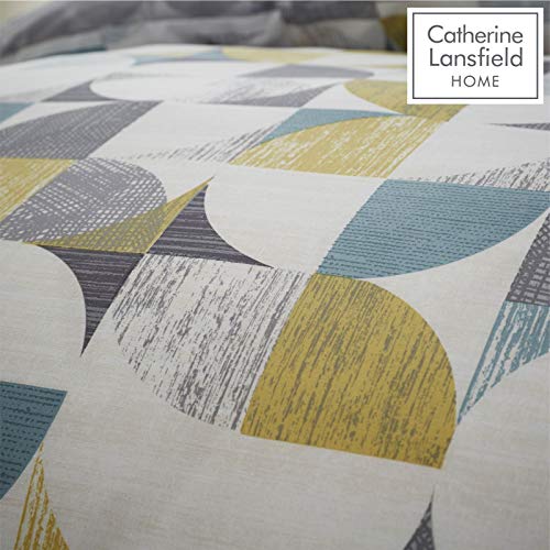 Catherine Lansfield Retro Circles Juego de edredón, algodón poliéster, King Duvet Set