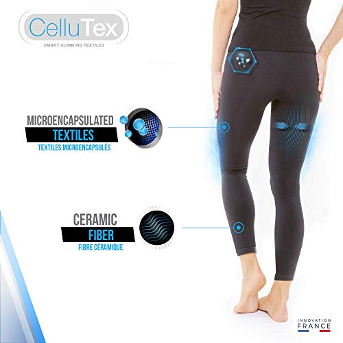 Cellutex Minceur - Mallas de cerámica para Mujer, Mujer, TC140, Negro, Large