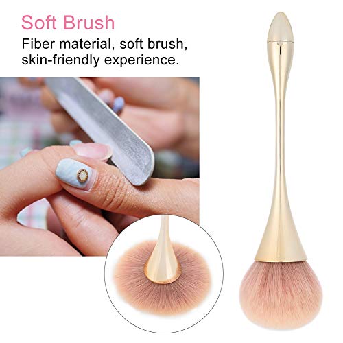 Cepillo para uñas, Nail Art Tools Nail Brush Removal Brush Mango largo Nail Powder Pincel limpiador