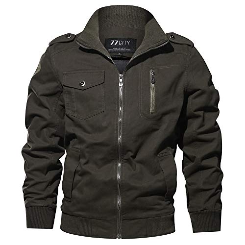 Chaqueta de Manga Larga de los Hombre Lavado Chaqueta Militar Gran tamaño Escudo Transpirable táctico BaZhaHei Invierno Abrigo Casual con Capucha de Lana Capa Jacket Parka Pullover