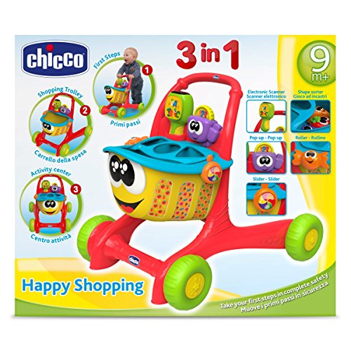 Chicco- Big & Small Andador, centro de actividades, encajable y carrito de la compra (00007655000040) , color/modelo surtido