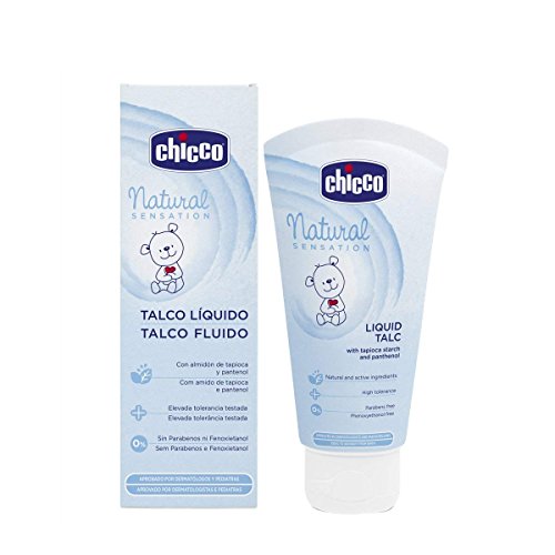 Chicco Natural Sensation - Talco líquido, 100 ml