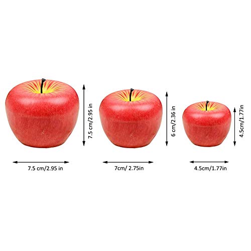 cineman Velas perfumadas con Forma de Manzana, simulación de Velas de Fruta, sin Humo, no tóxicas, Velas de Manzana Artificiales para el Regalo de San Valentín, decoración de Boda