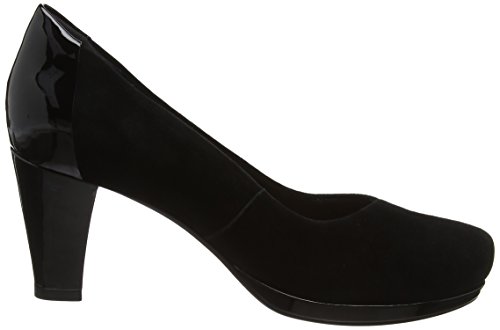 Clarks Chorus Carol, Zapatos de Tacón para Niñas, Negro (Black Combi), 35.5 EU