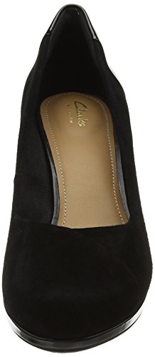 Clarks Chorus Carol, Zapatos de Tacón para Niñas, Negro (Black Combi), 35.5 EU