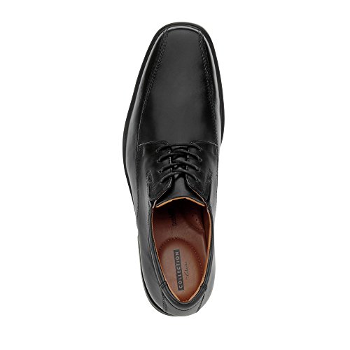 Clarks Tilden Walk, Zapatos de Cordones Derby, Negro (Black Leather-), 46 EU