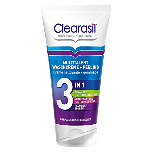 Clearasil Multi Talent Lavado Crema + exfoliante, 150 ml