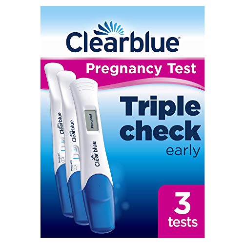 Clearblue Prueba de embarazo ultra temprana Triple Check, Kit de 3 pruebas