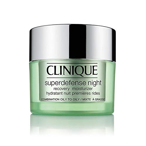 Clinique Superdefense Night 50 ml – Hidratante de noche para prevenir las arrugas – Piel facial normal a muy aceitosa