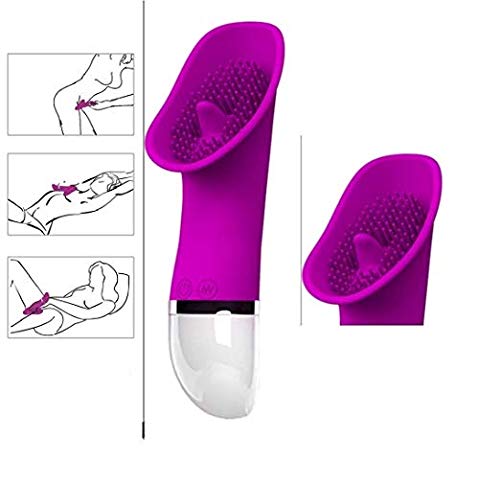 Clítoris Estimulación Chupar Sexo Oral Lamer Lengua Simulador C-litoral Punto G Estimulador C-lit Sucker Impermeable Inalámbrico Chupeteo de succión Estimulación Juguetes Vibrar Vibración Varita Adult