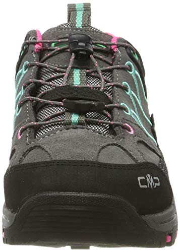 CMP Rigel, Zapatos de Low Rise Senderismo Unisex Adulto, (Graffite-Aqua Mint 37ud), 34 EU