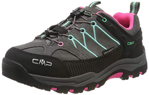 CMP Rigel, Zapatos de Low Rise Senderismo Unisex Adulto, (Graffite-Aqua Mint 37ud), 34 EU