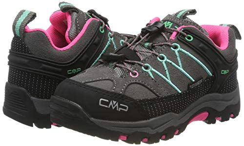 CMP Rigel, Zapatos de Low Rise Senderismo Unisex Niños, (Graffite-Aqua Mint 37ud), 31 EU