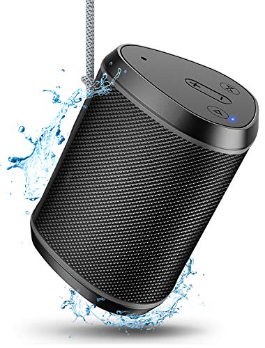 Cocoda Altavoces Bluetooth Portatiles, Mini Altavoz Inalambricos con Sonido Estéreo, Graves Enriquecidos, 18m Bluetooth Distancia, Micrófono Incorporado, Tarjeta TF/Aux Compatible, IPX6 para Exterior