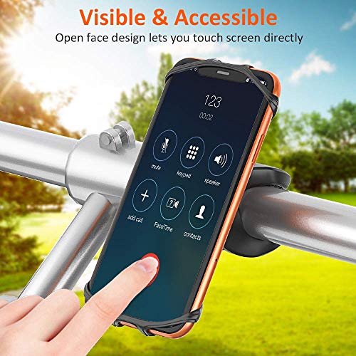 Cocoda Soporte Móvil Bicicleta, Soporte Movil Moto, Rotación 360° Ajustable Universal Montaje para Manillar de Bicicleta Compatible con iPhone 11 Pro Max/11 Pro/11/XS MAX, Samsung- 4.7'' - 6.5''