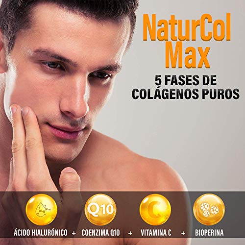 Colágeno 5 en 1 [1750MG/DOSIS] con Ácido Hialurónico, Coenzima Q10 y Vitamina C | Ideal para Piel, Articulaciones y Huesos | Dosis de Colágeno 100% Pura y Natural | 100 Cápsulas.