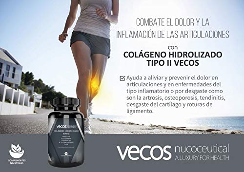 COLAGENO HIDROLIZADO TIPO 2 para Articulaciones con Glucosamina, Condroitina, Magnesio, MSM y Ácido Hialuronico. Para el cuidado de Huesos y articulaciones - 160 cápsulas VEGETALES