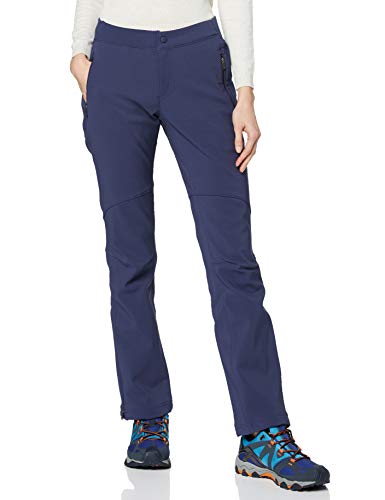 Columbia Back Beauty Passo Alto Pantalones térmicos de Senderismo para Mujer, Azul (Nocturnal), 8/R